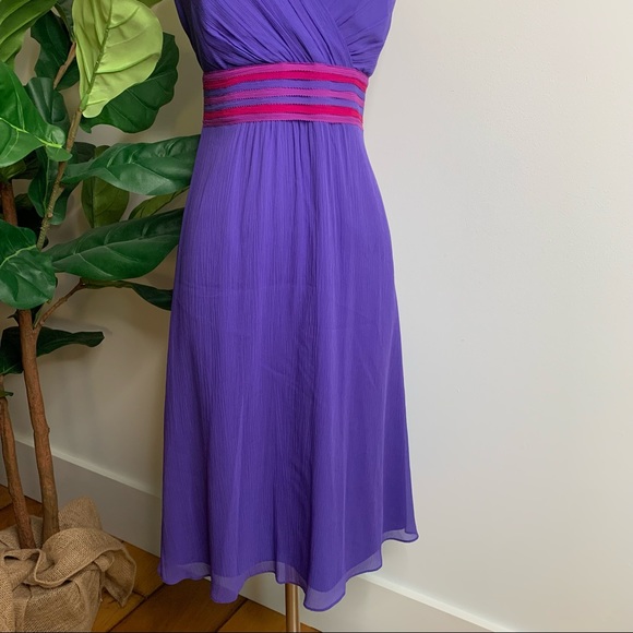 Boden Purple Silk Dress - Picture 3 of 10